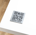 Rechteck - QR-Code für die Speisekarte am Tisch
